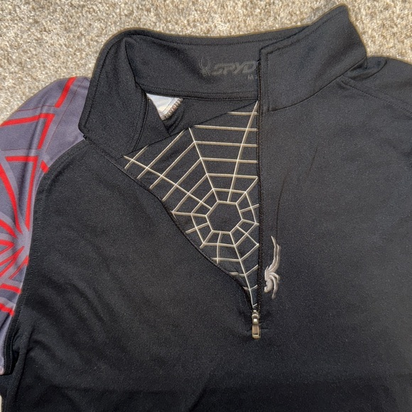 Men’s Spyder 1/4 Zip Dri Fit Shirt Sz M - Picture 2 of 7